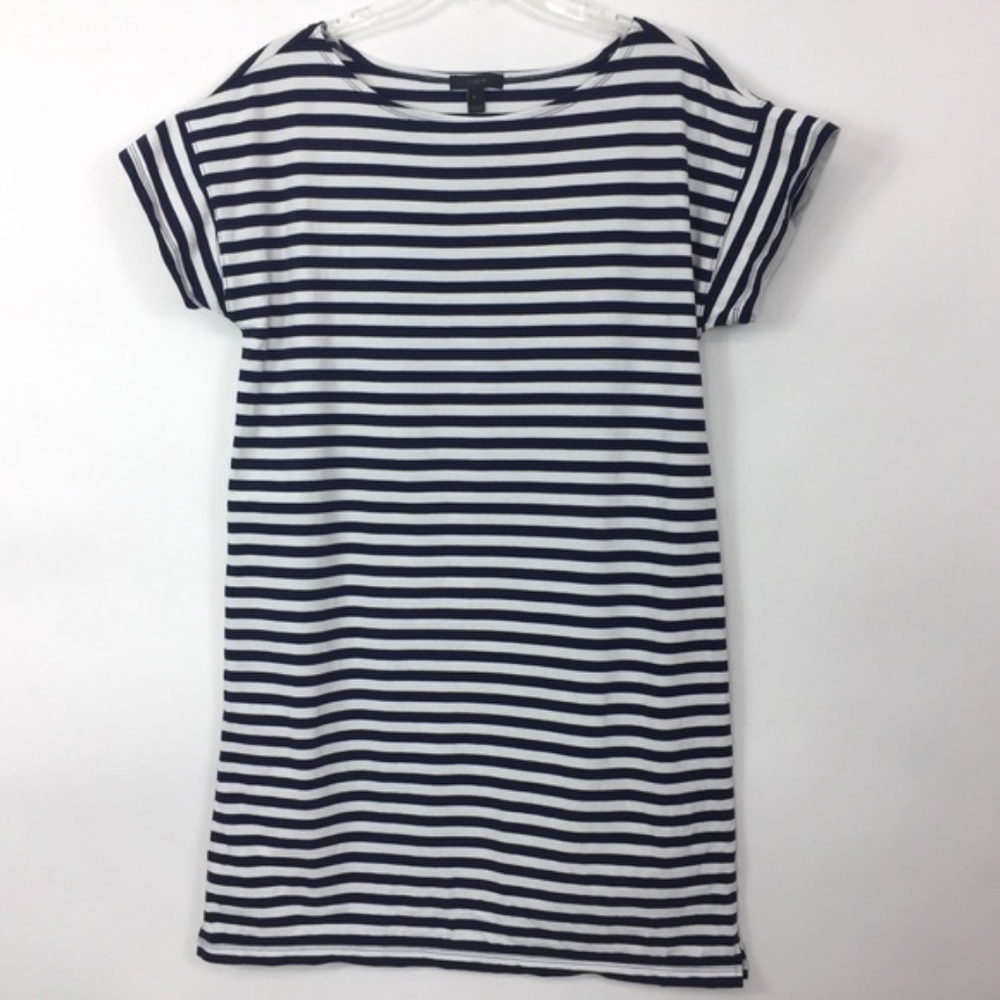 J. Crew cotton striped dress xs